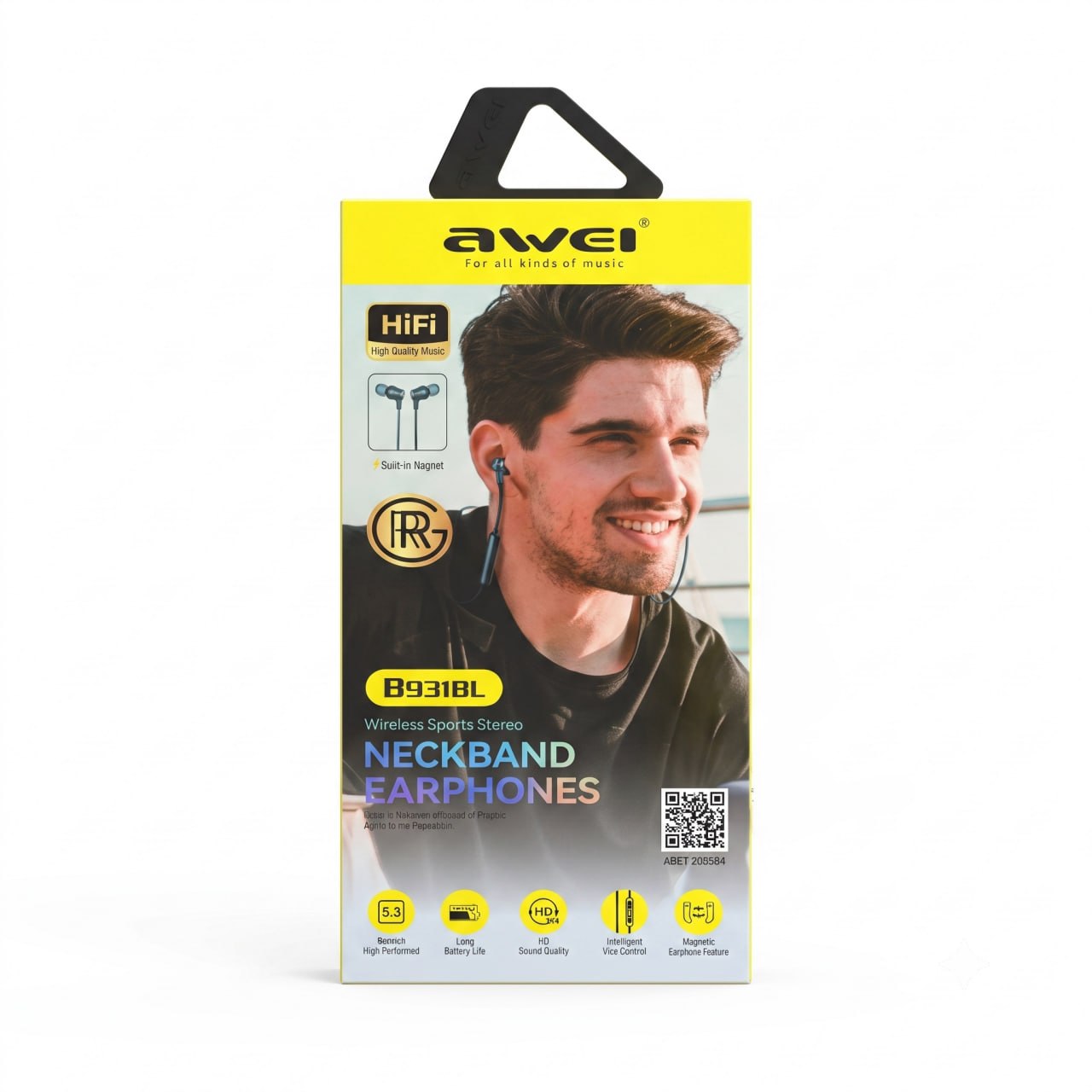 Awei B931BL Wireless Sports Stereo Neckband Earphone 12569
