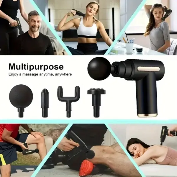 ?Mini Rechargeable Deep Tissue Therapy Massager SL-720 & Smart Mini Neck Massager Portable Electronic Stick Double Special Combo?? 11378