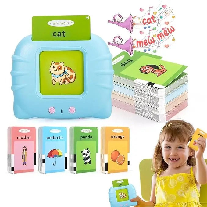 Talking Flashcards for Kids-Educational Learning Toy-112 Cards Both Side 224 Content with Audio & Visuals 12855