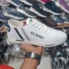 Sneakers For Men Shoes Running Flyknit Lightweight Casual Sports Shoes Breathable Mesh Lace Up Fashion Sneakers Rubber Sole White by sopozo