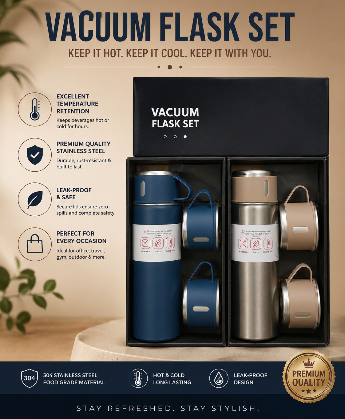 Vacuum Flasks set