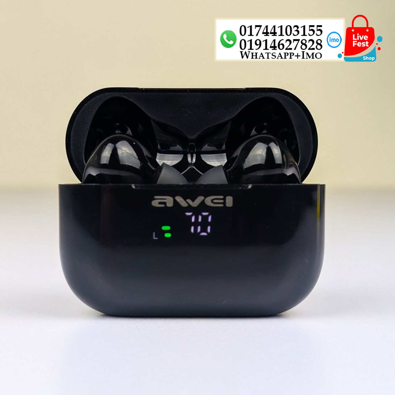 Awei T29P Anc Gaming Wireless Earbuds -Bluetooth V6.0 12579