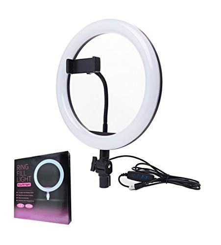 6 Fit Tripod Stand +10″ Ring Light + K8 Microphone 3607