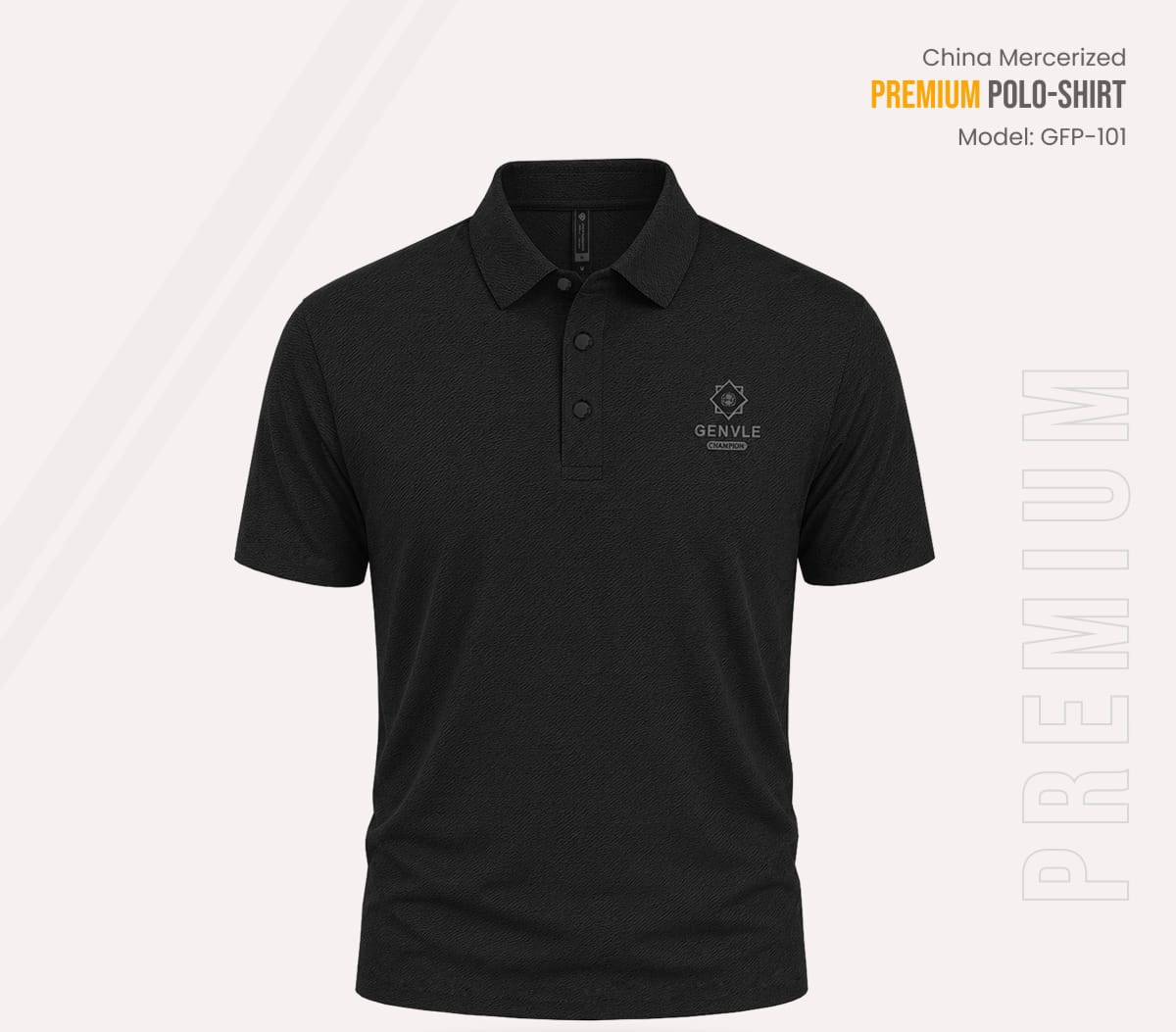 Export Quality China Mercerized Polo Shirt
