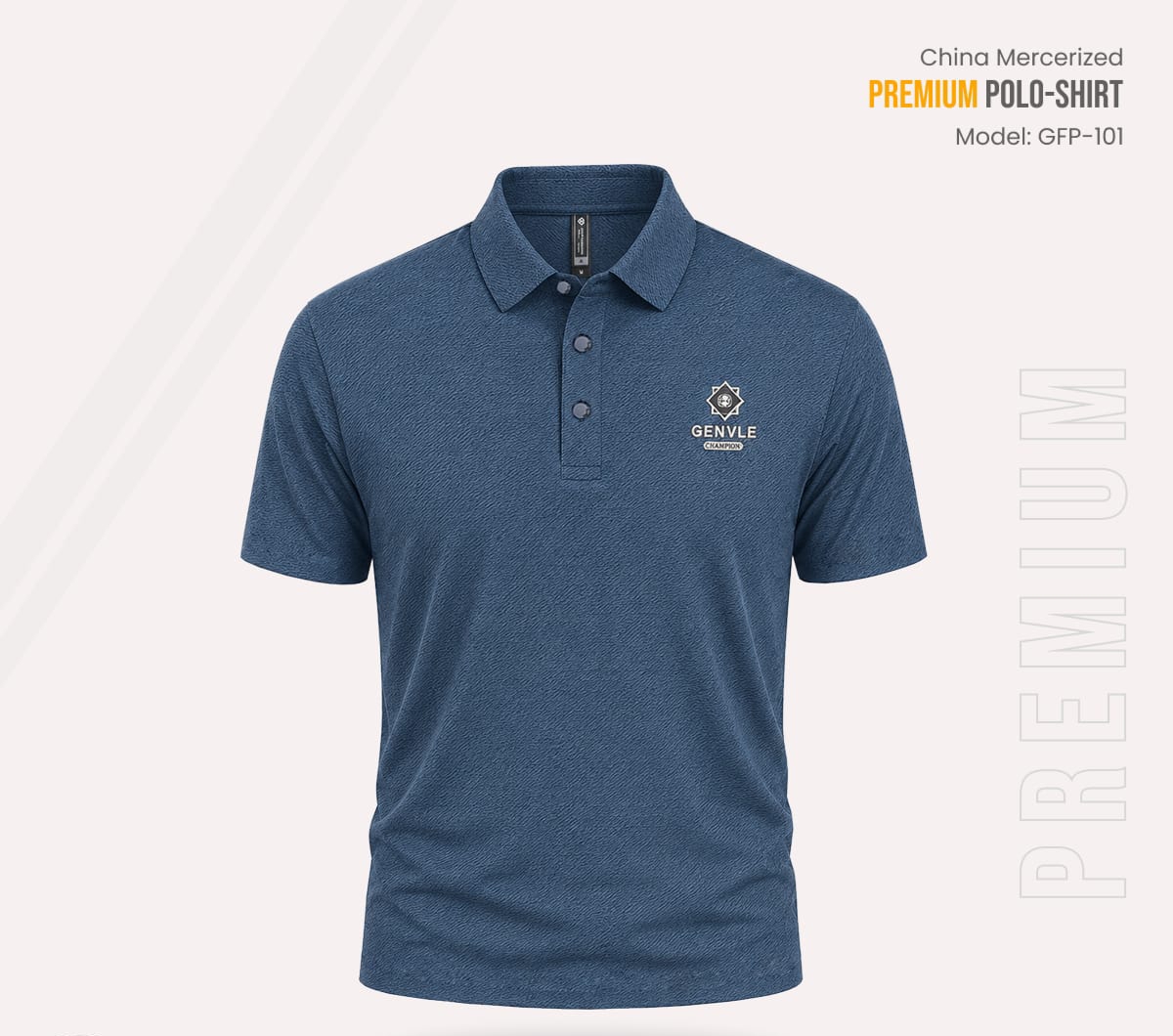 Export Quality China Mercerized Polo Shirt