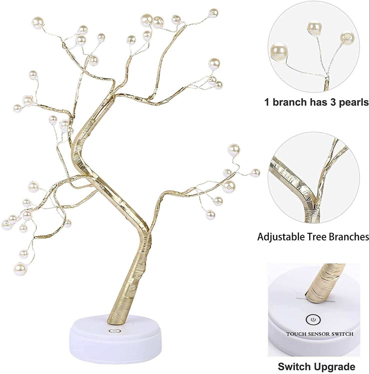 White LED Bonsai Tree Lamp