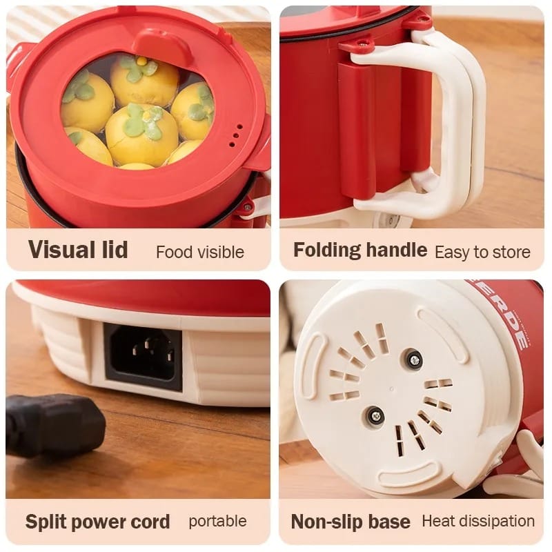 1.5L Capacity Mini Home Cooking Pot Multifunctional ৭দিনের গ্যারান্টি সহ।