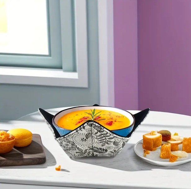 3 Pcs Set Microwave Comfort Dish Colorful-Safe Bowl Cover Dish Set