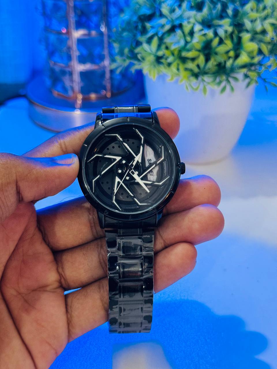 SKMEI 1787 Rotation Wheel Stainless Steel Watch for Men