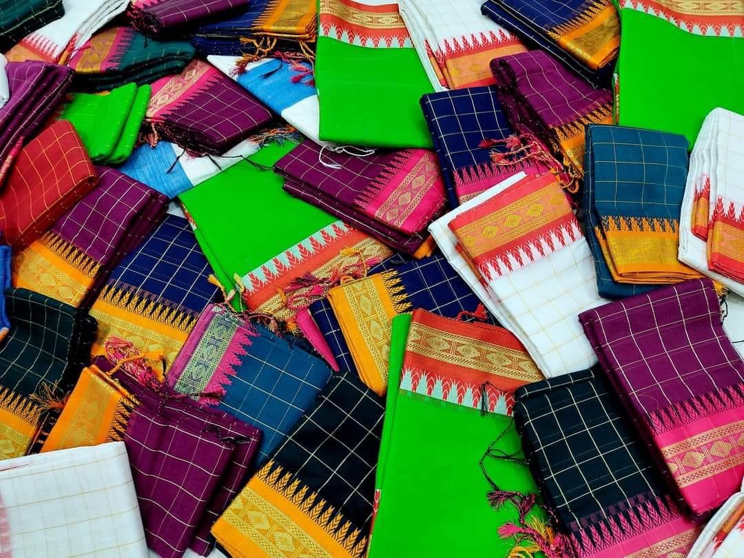 Half silk madurai saree