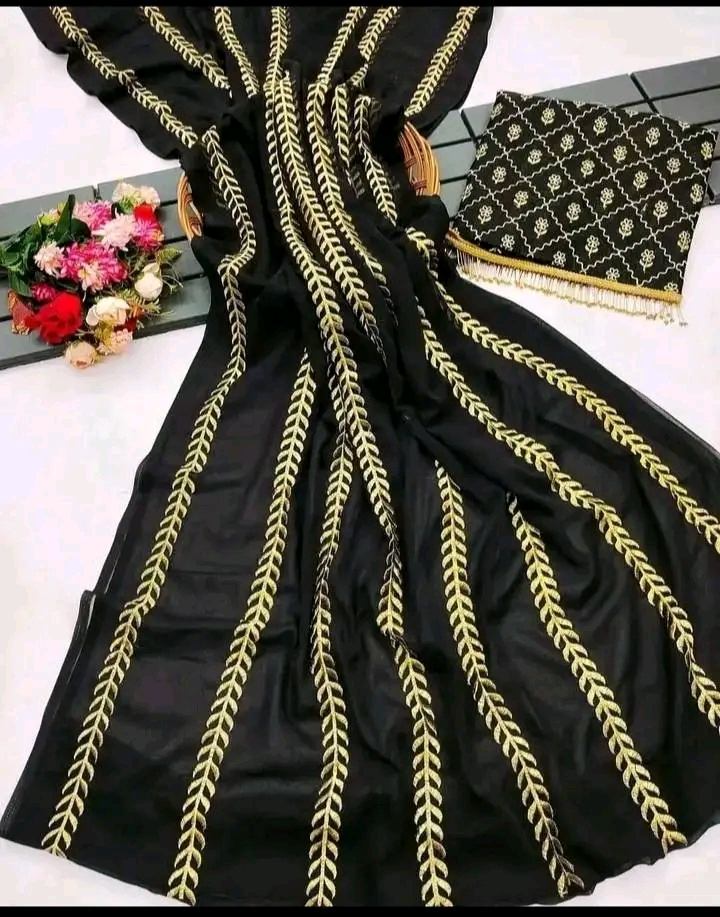 ইউনিক জরজের শাড়ী