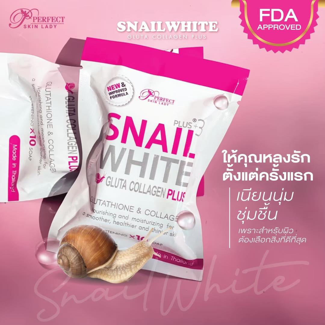 Snail whitening soap
