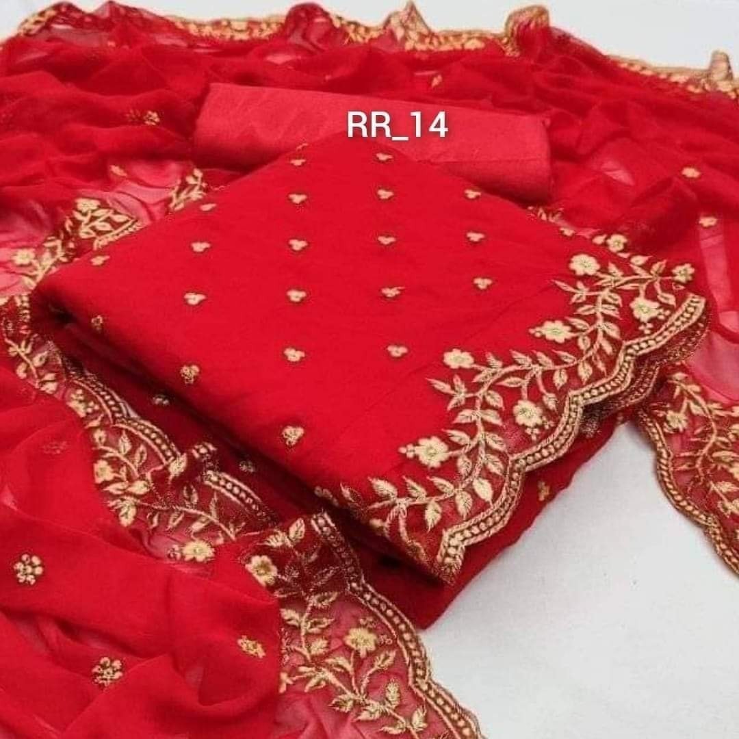 Embroidary Georgette 3 pcs