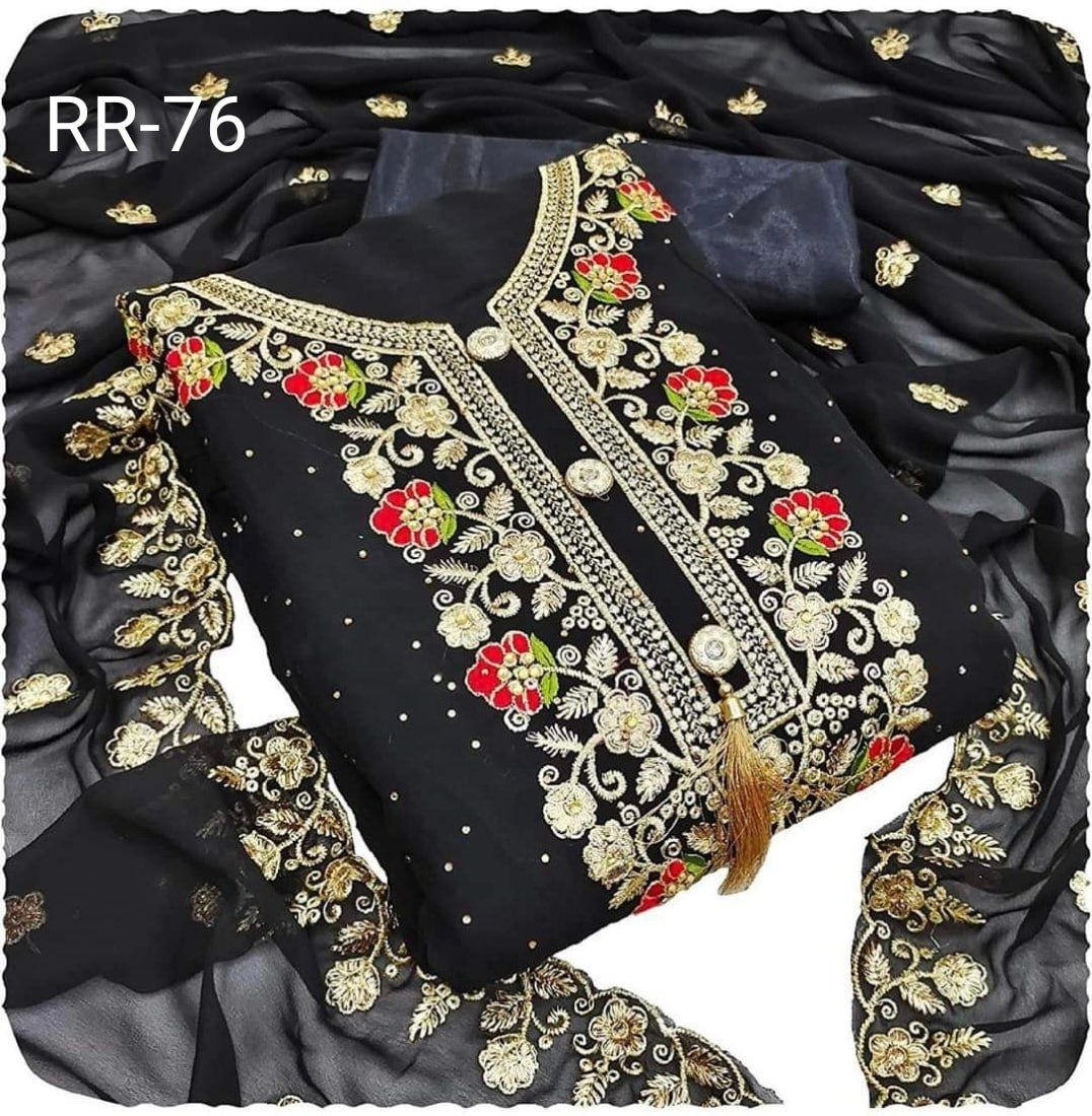 Embroidary Georgette 3 pcs