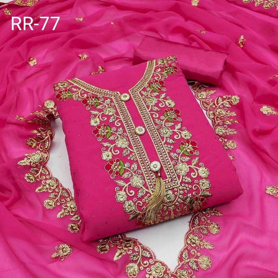 Embroidary Georgette 3 pcs