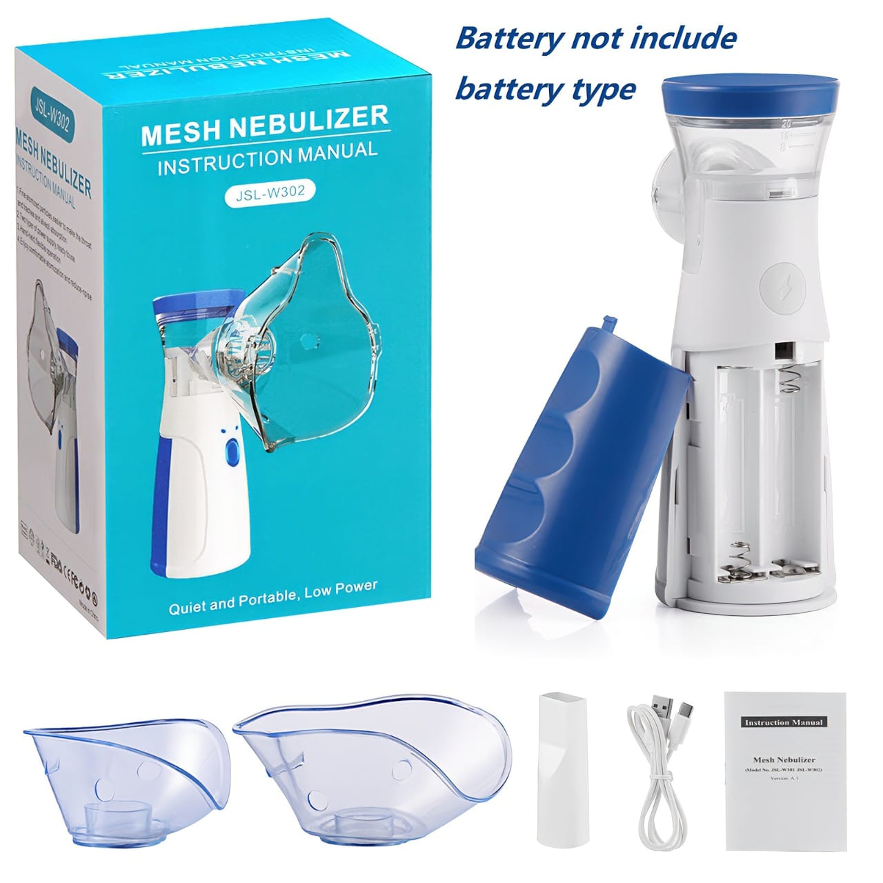 Rechargeable portable Mesh Nebulizer