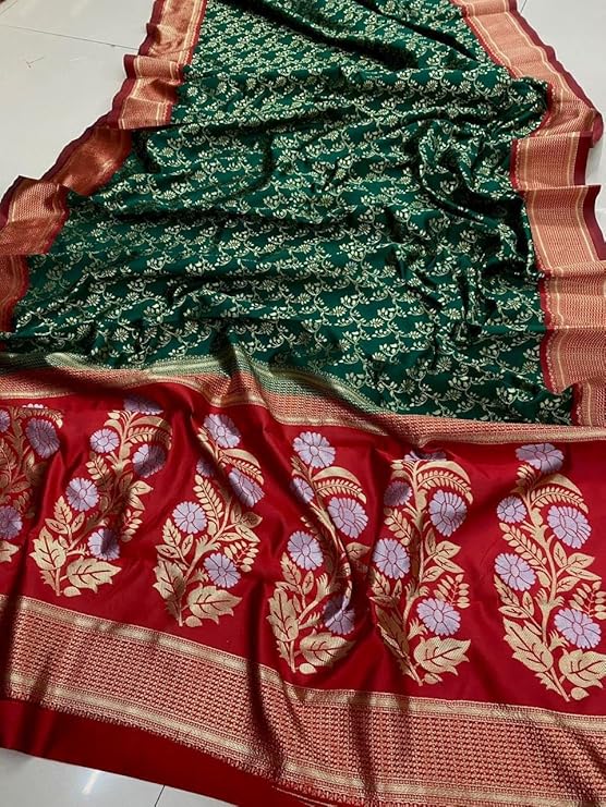 Original Indian Imported JEQUARD SAREE Weave type – Banarasi