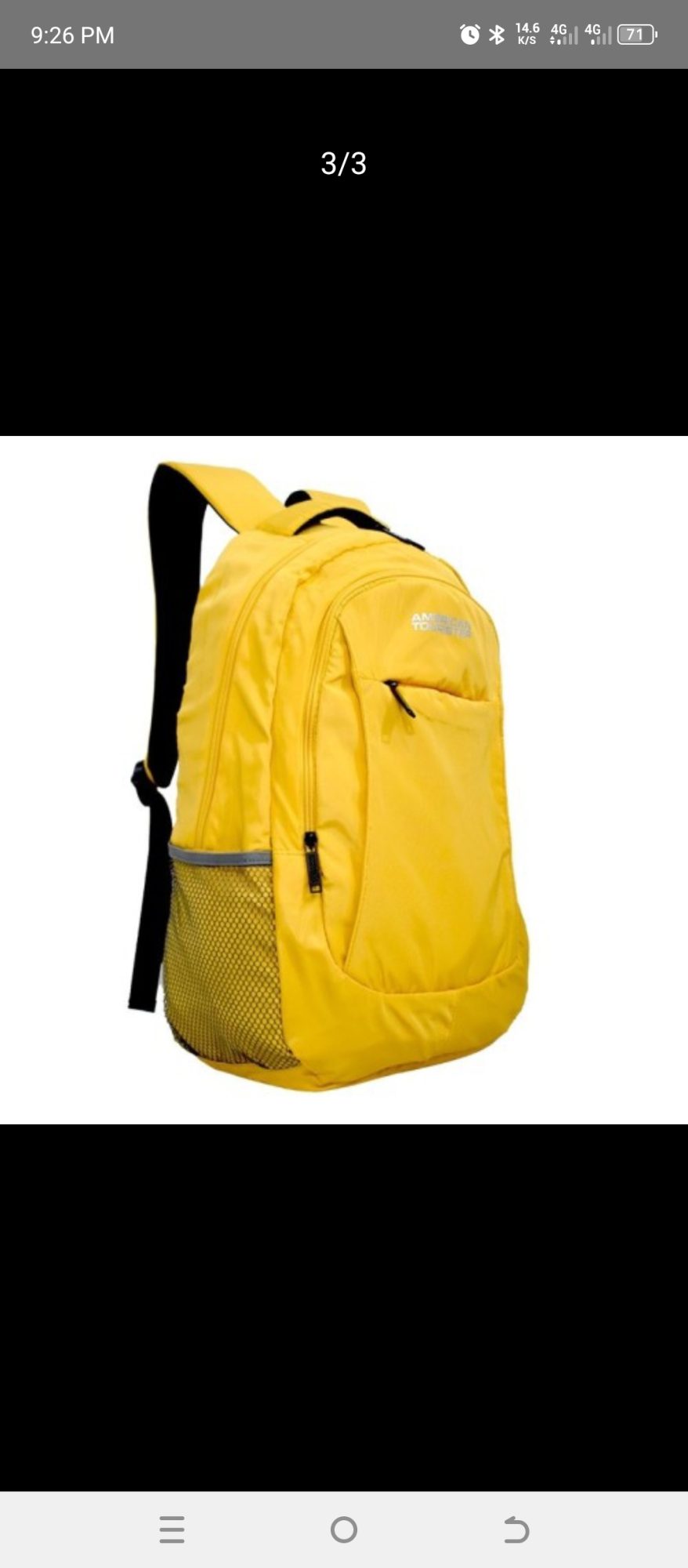 American Tourister Compact Backpack With Laptop Chamber 27L School/Travel
