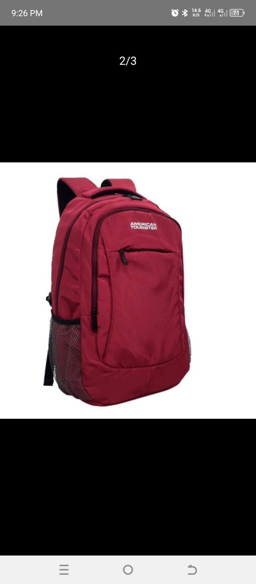 American Tourister Compact Backpack With Laptop Chamber 27L School/Travel
