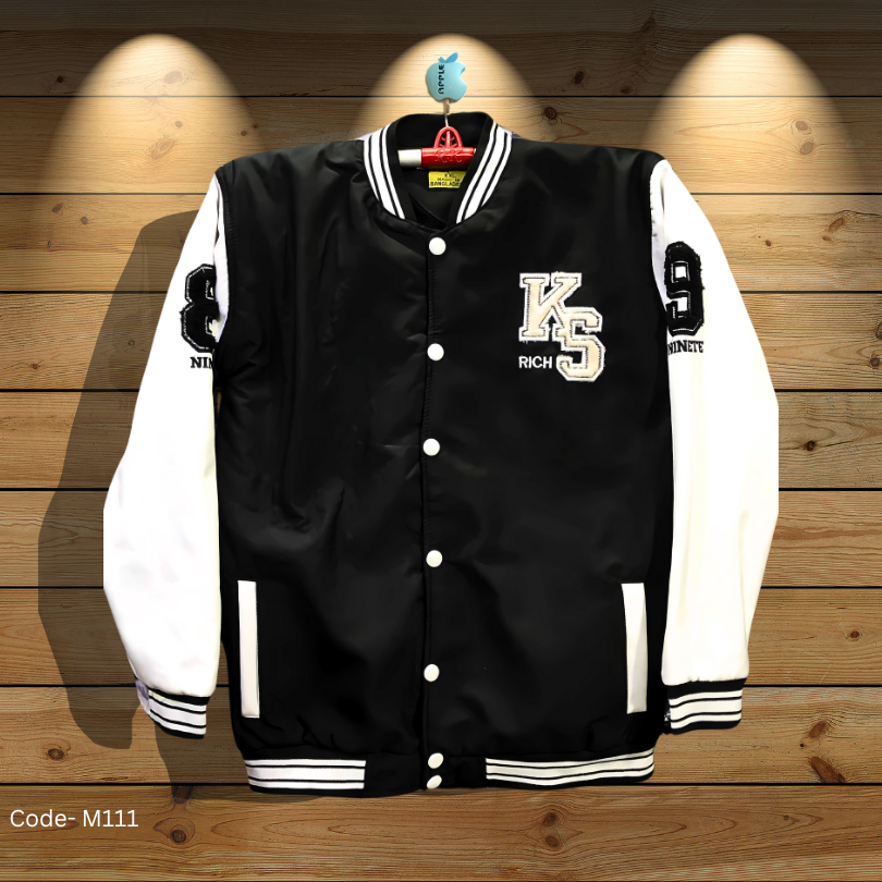 Unisex Varsity Jacket (Letter patch drop shoulder )