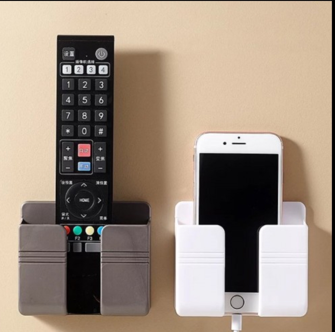 Wall bucket phone holder
