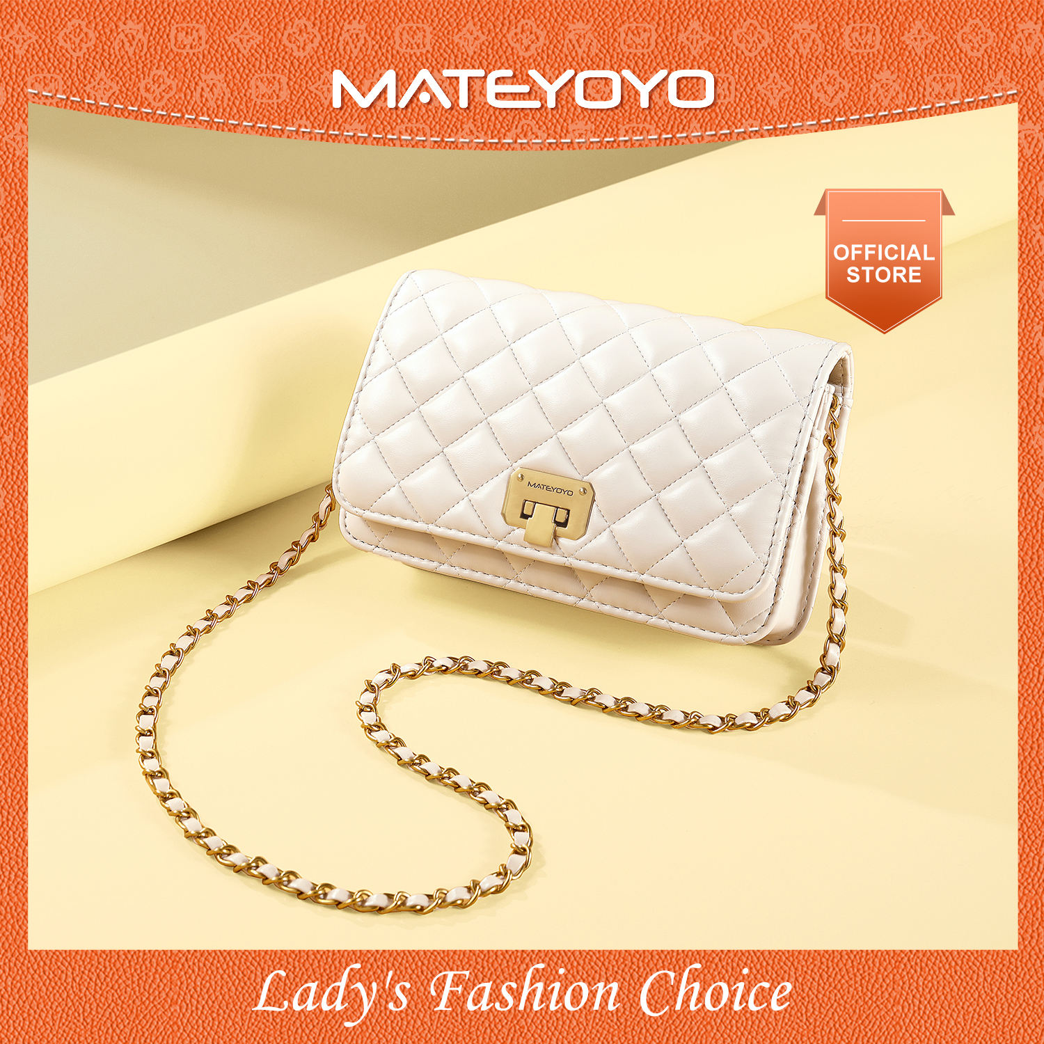 ?Mateyoyo Magnetic Buckle Bag