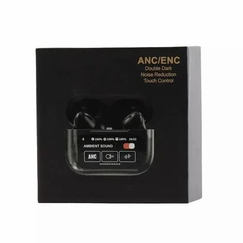 ANC Earbuds Touch Screen Display ( Black )
