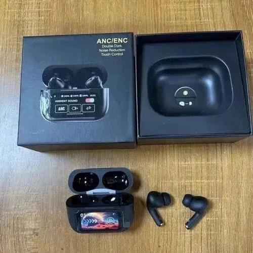 ANC Earbuds Touch Screen Display ( Black )