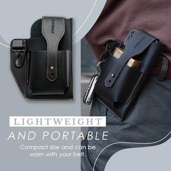 ?? ????_ MEN Fashionable Multifunctional Retro Leather Mobile Phone Bag Belt Waist Bag For Outdoor Sports