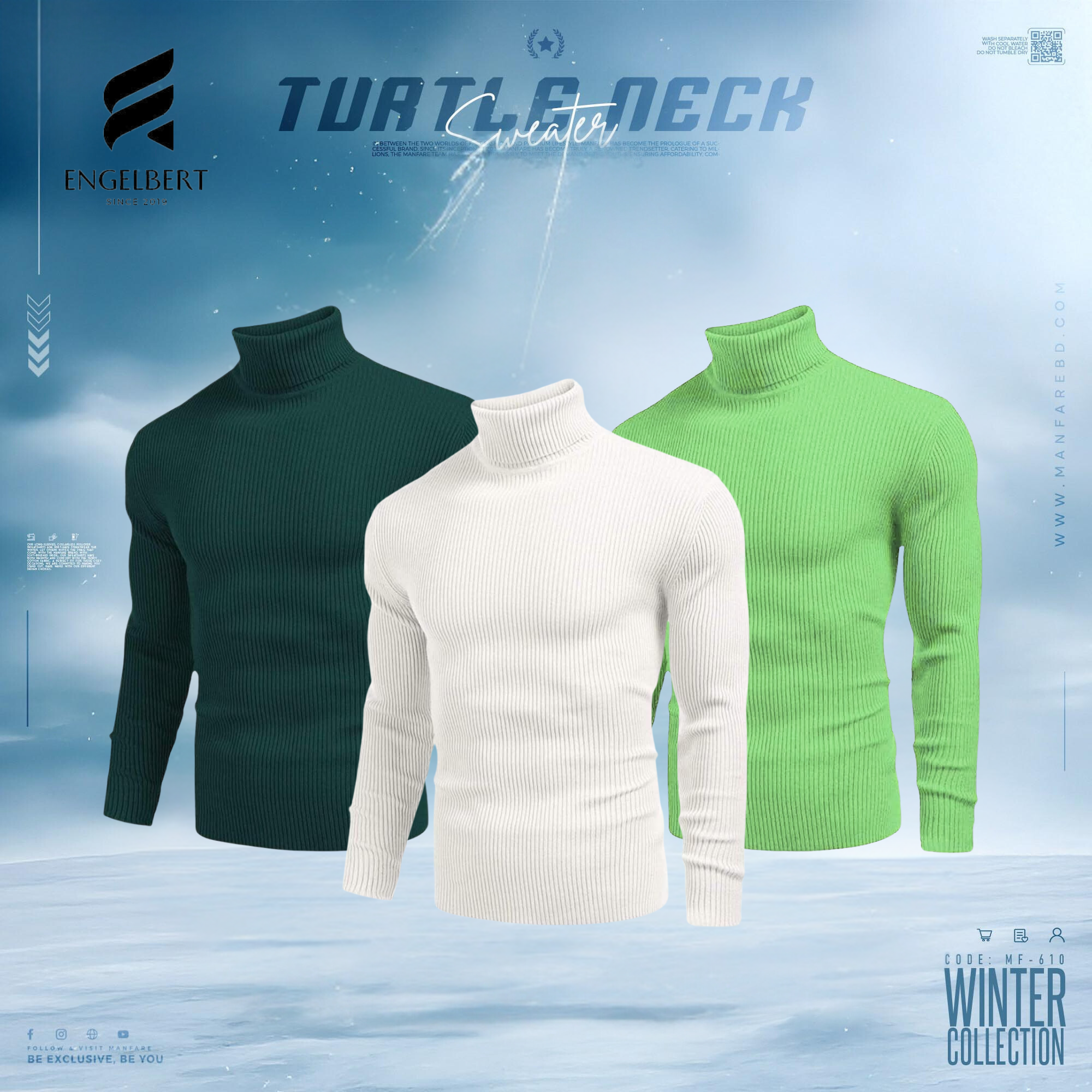 Turtle Neck T-shirts 3 pieces Exclusive combo