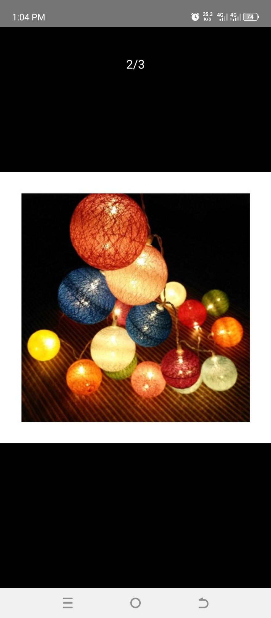 রঙিন তুলা বল স্ট্রিং লাইট পরী LED