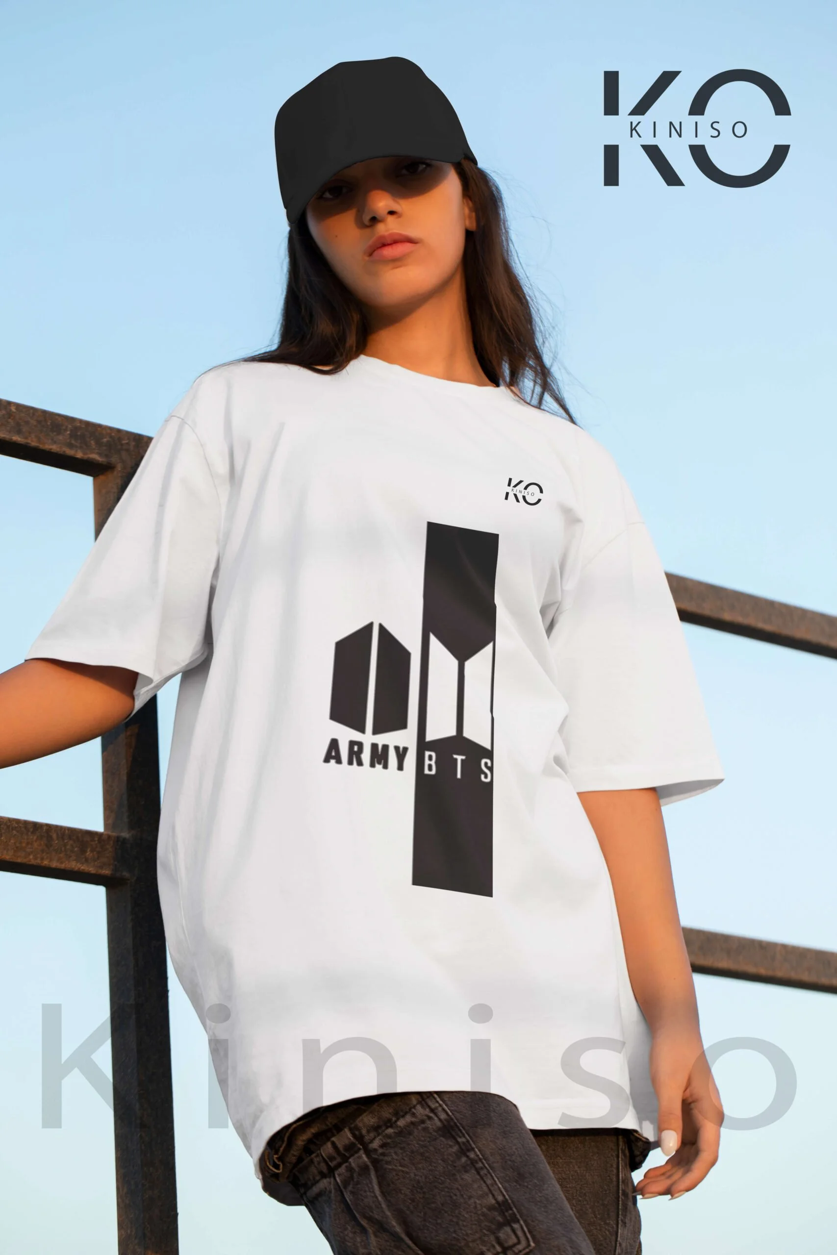 BTS Fan Apparel for ARMY Tshirt – ARMY BTS Logo Together – Tee for Girls in Bangladesh