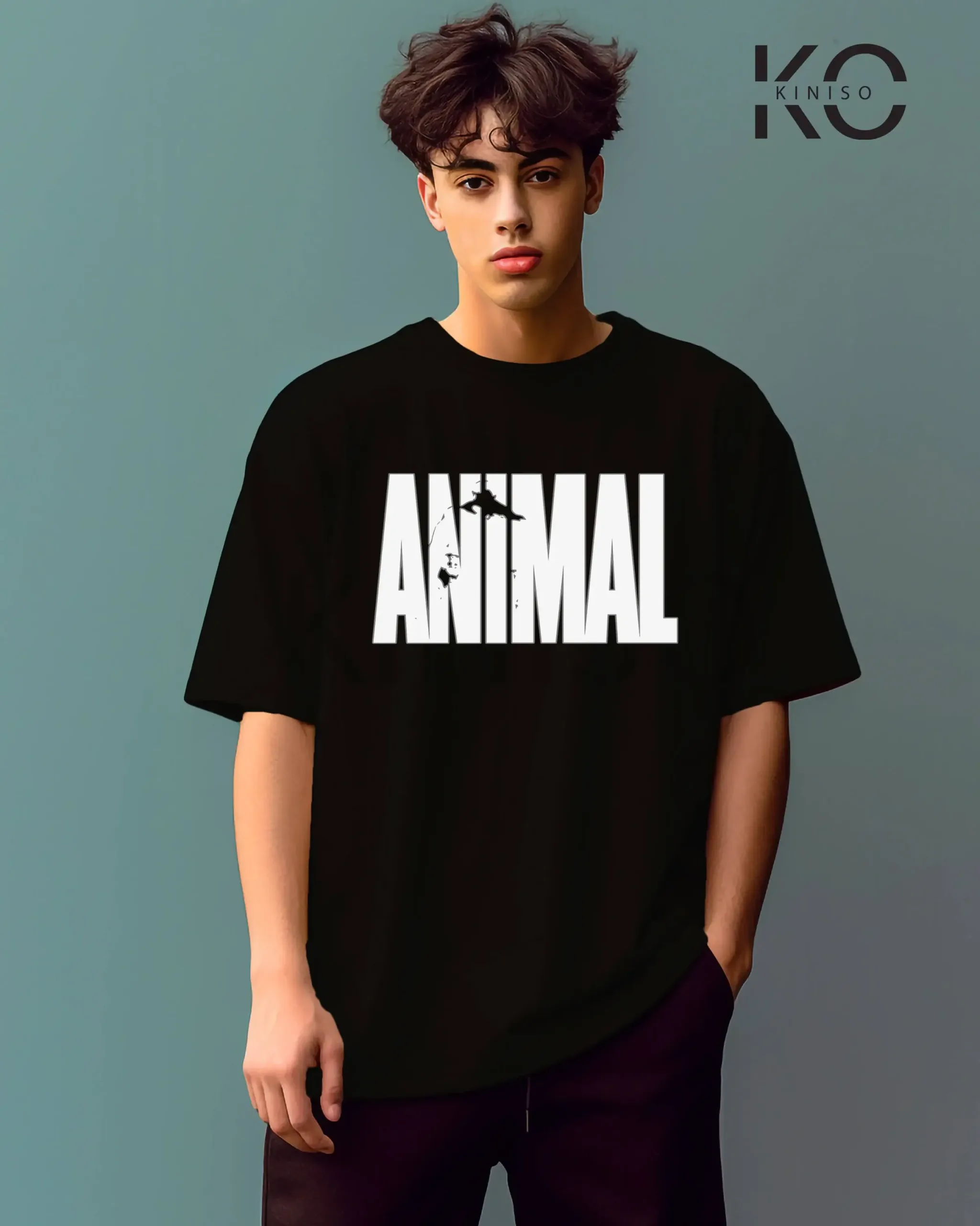 Gym themed Tees With Animal Text Prints for Fitness Freaks