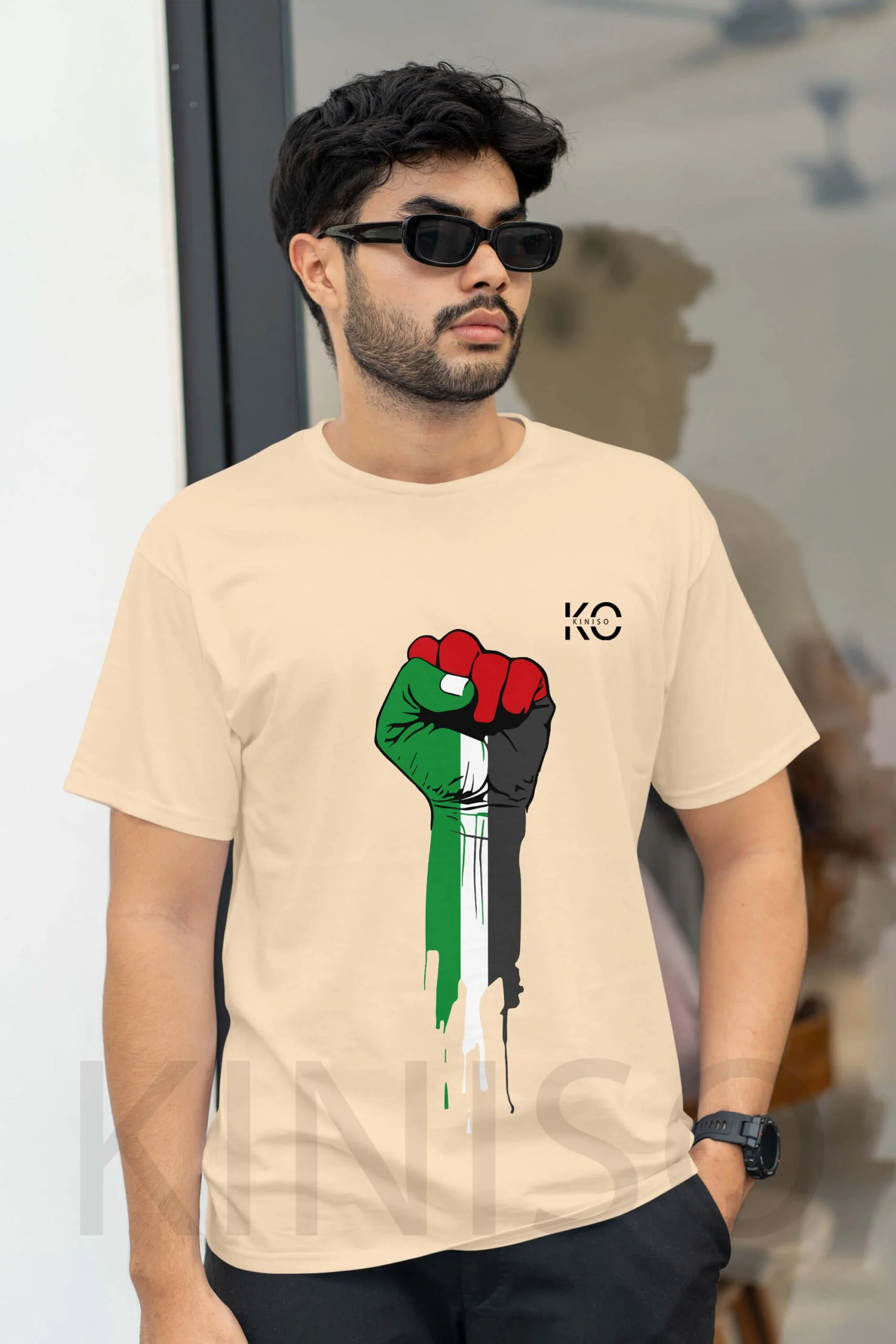 Islamic T-shirt – Palestine – Modest Men’s Crew Neck Half Sleeve tshirt in BD