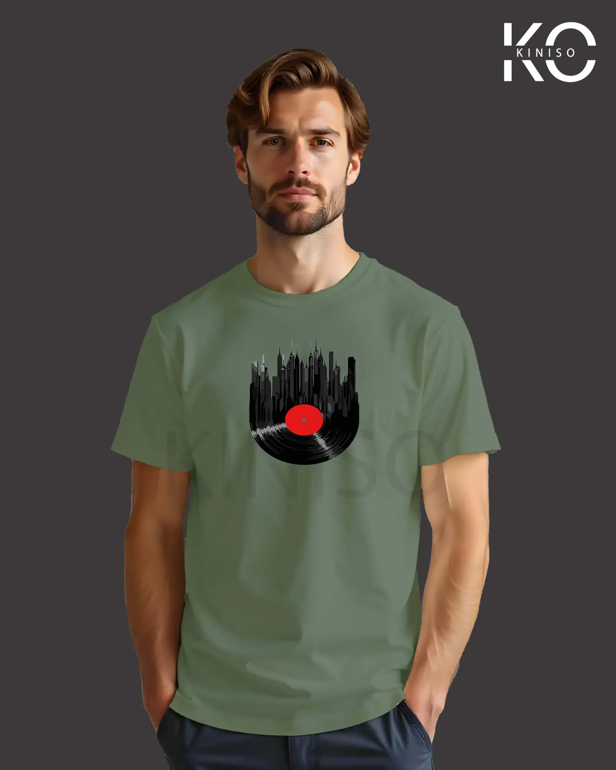 Music Inspired t shirts with Gramophone Tape Design Printed for Music Lover in Bangladesh