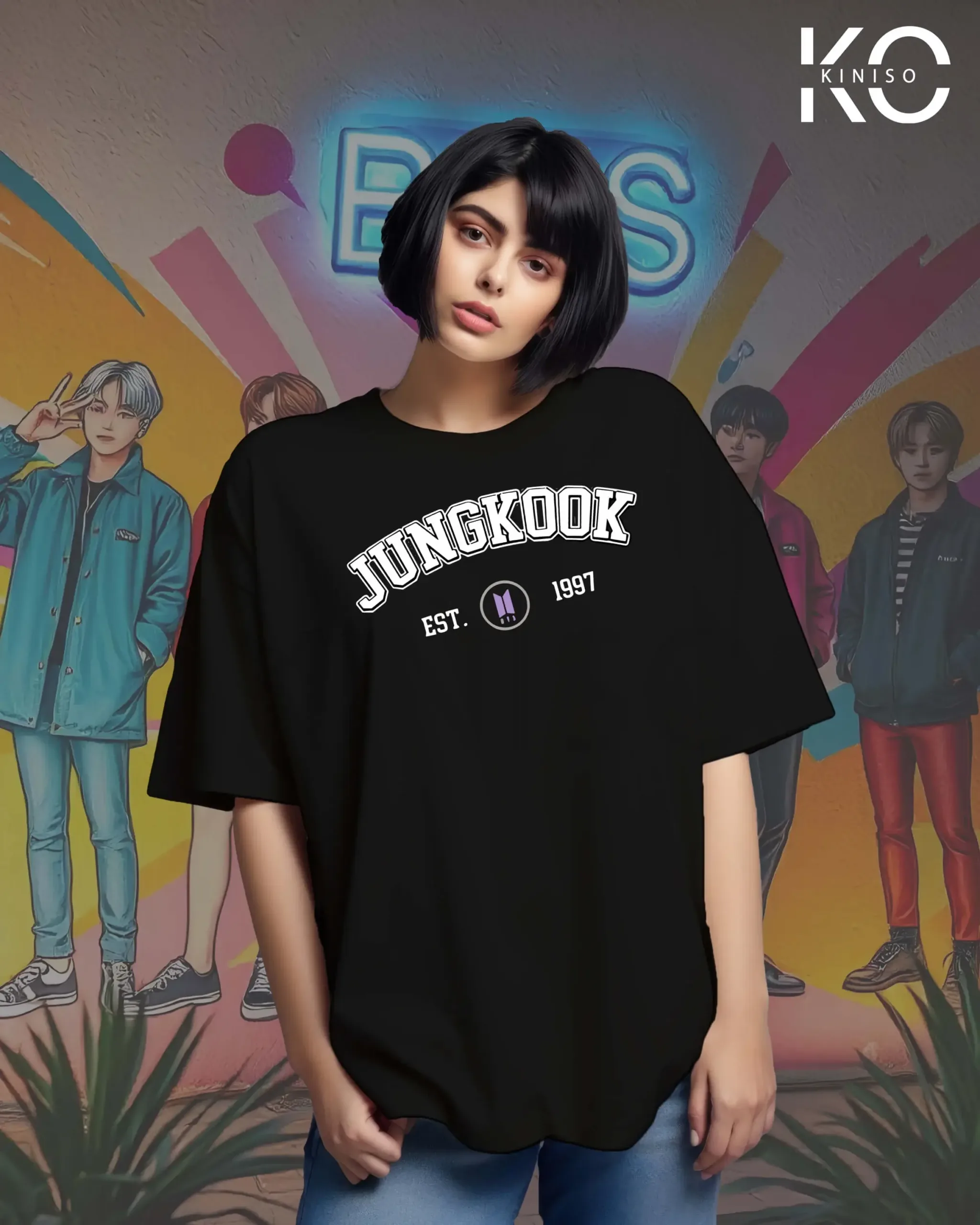 BTS Fan Apparel for ARMY – Junkook EST – Tshirt for Women