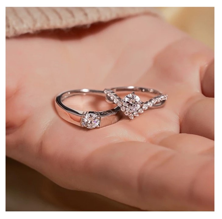 Couple Rings set for Men/Women – Adjustable Couple Ring for Couple Jewelry