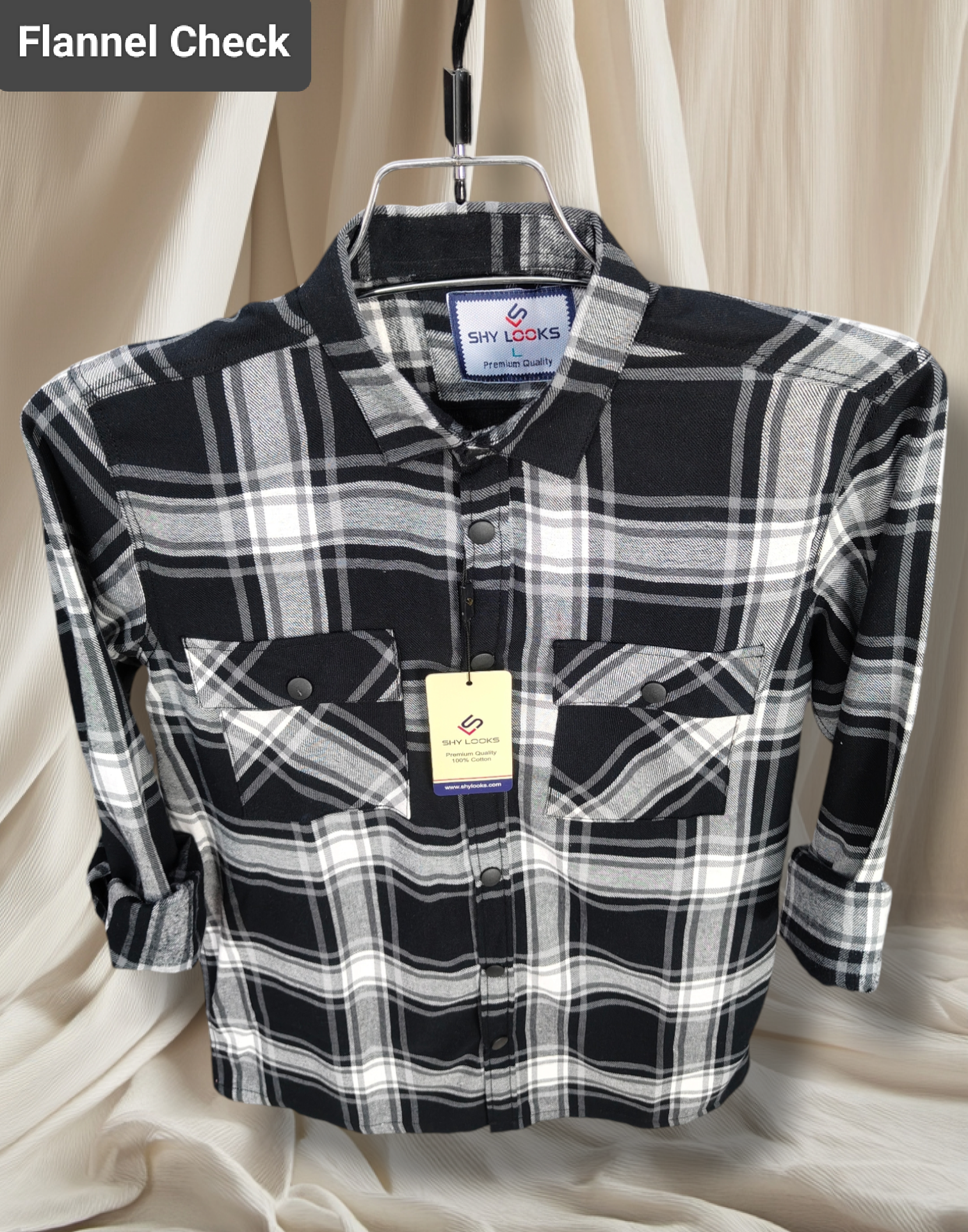 Premium Snap Button Double Pocket Shirt for winter