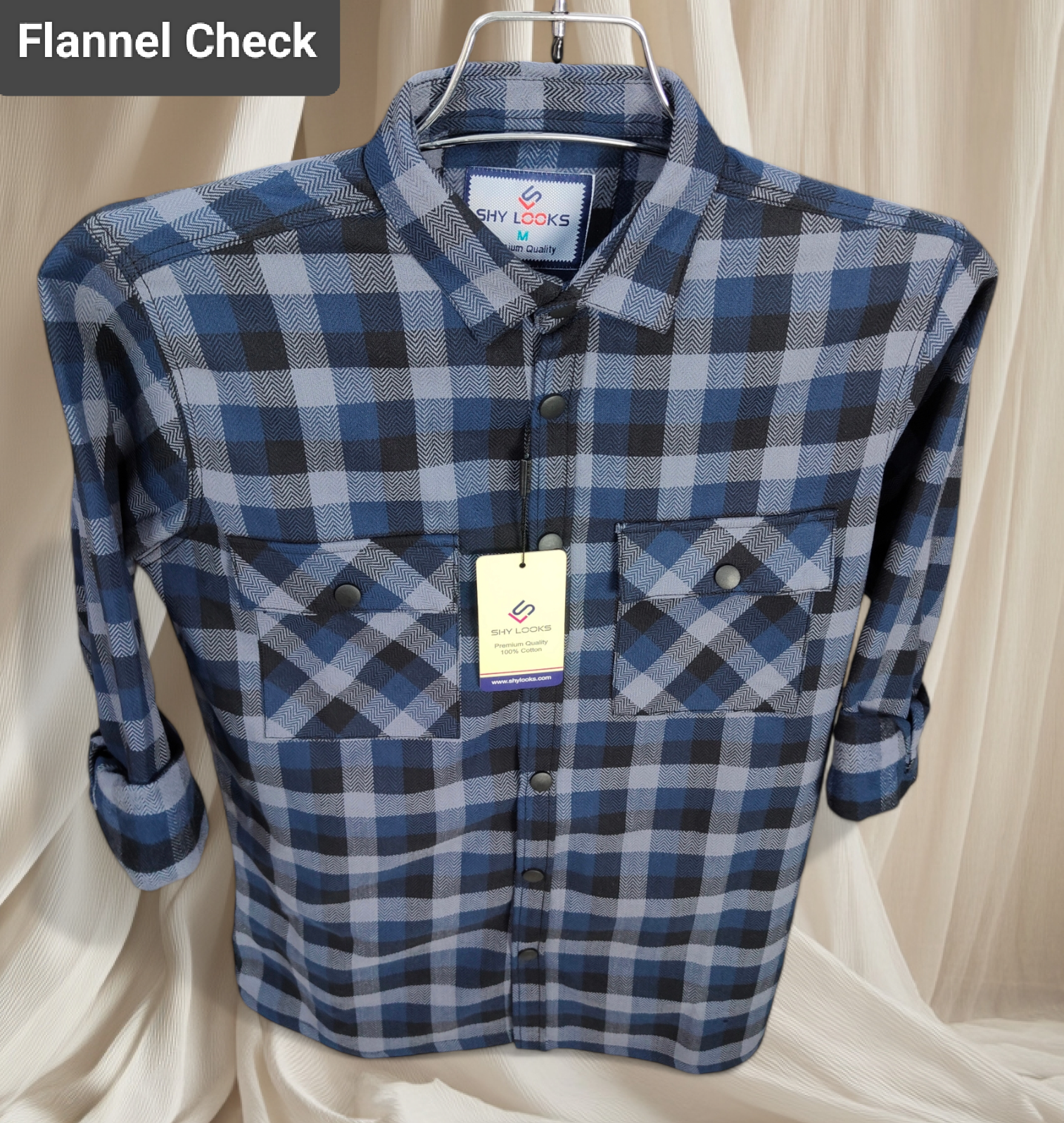 Premium Snap Button Double Pocket Shirt for winter