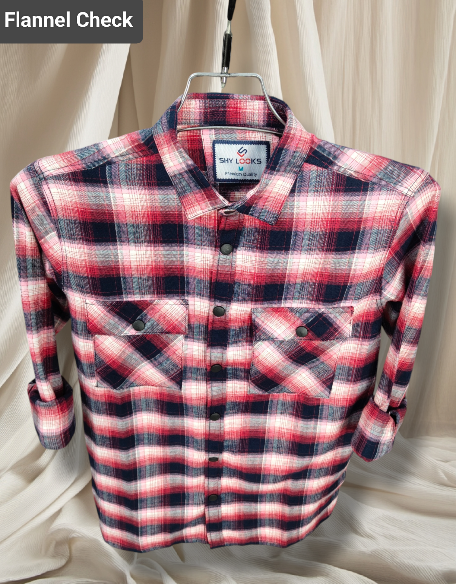 Premium Snap Button Double Pocket Shirt for winter