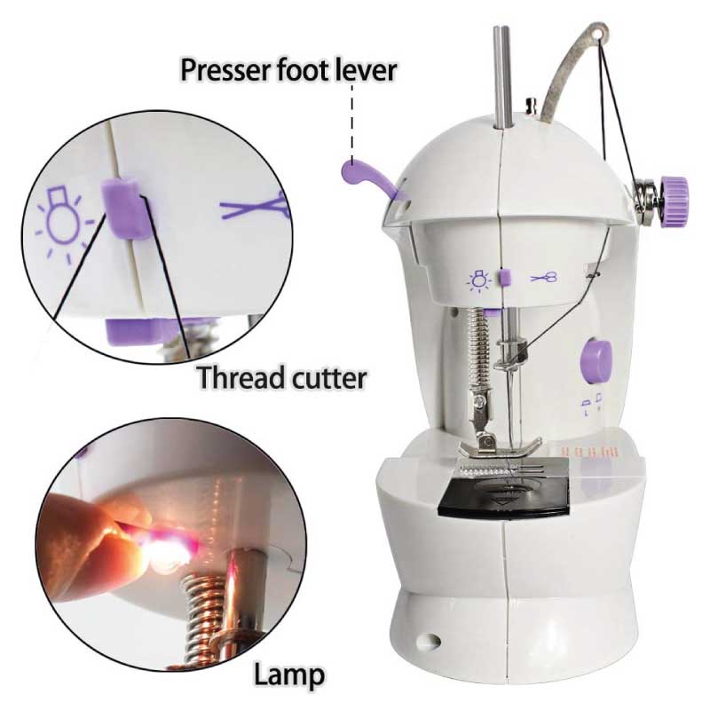 Mini handheld sewing machine