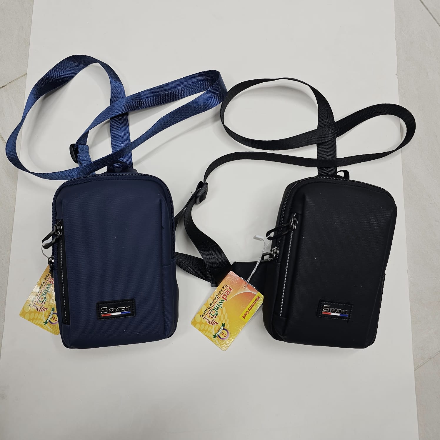 Square Men Bags Fashion Solid Color Zipper Canvas Crossbody Bag All-match Simple Phone Bag Lady