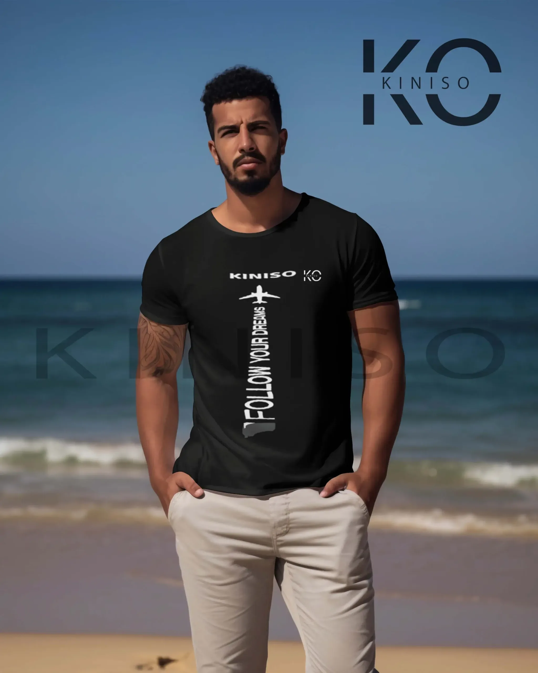 Half Sleeve T-Shirt for Men – Kiniso – Follow Your Dreams
