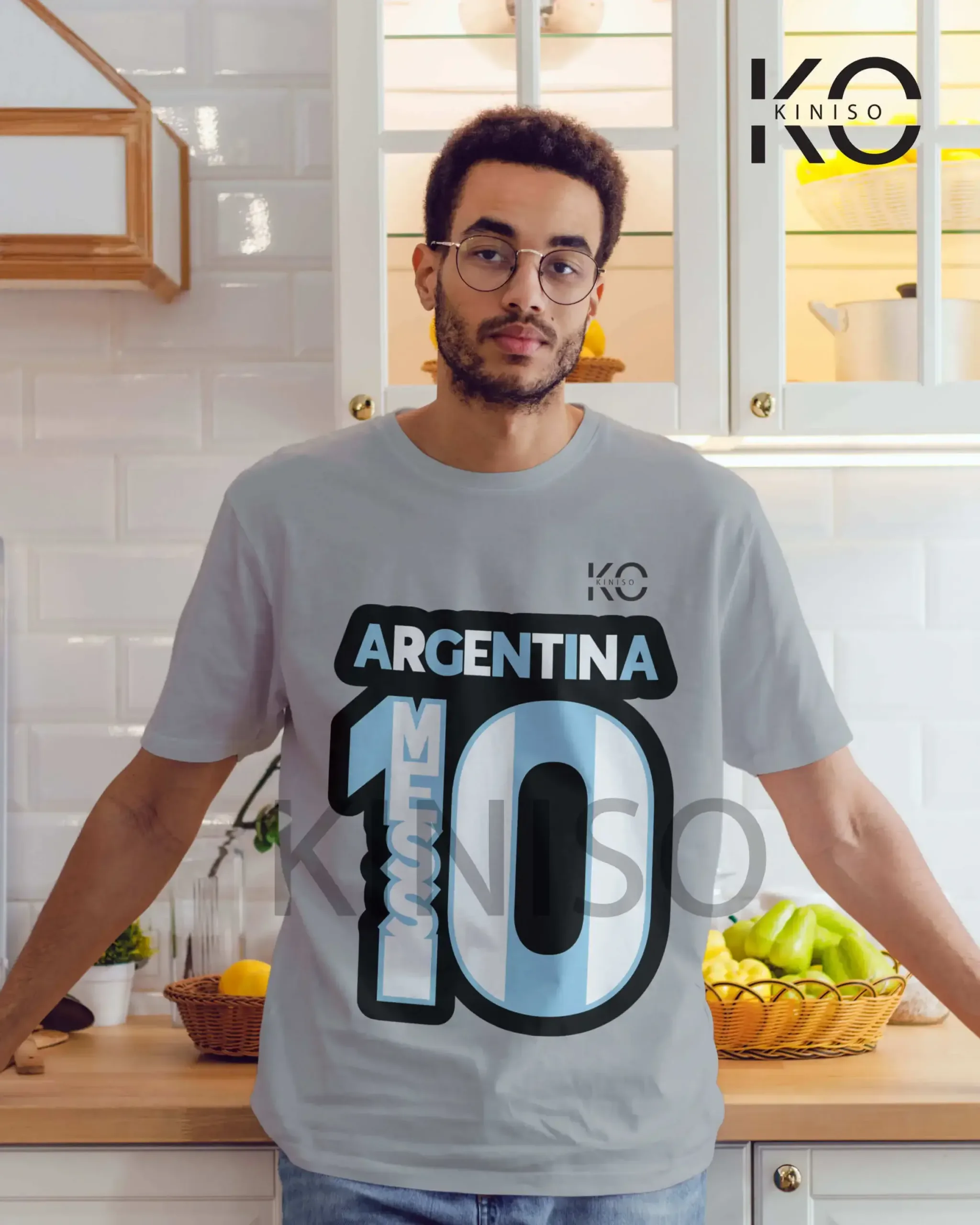 Unique Argentina Messi 10 Football Printed T-Shirts for Men