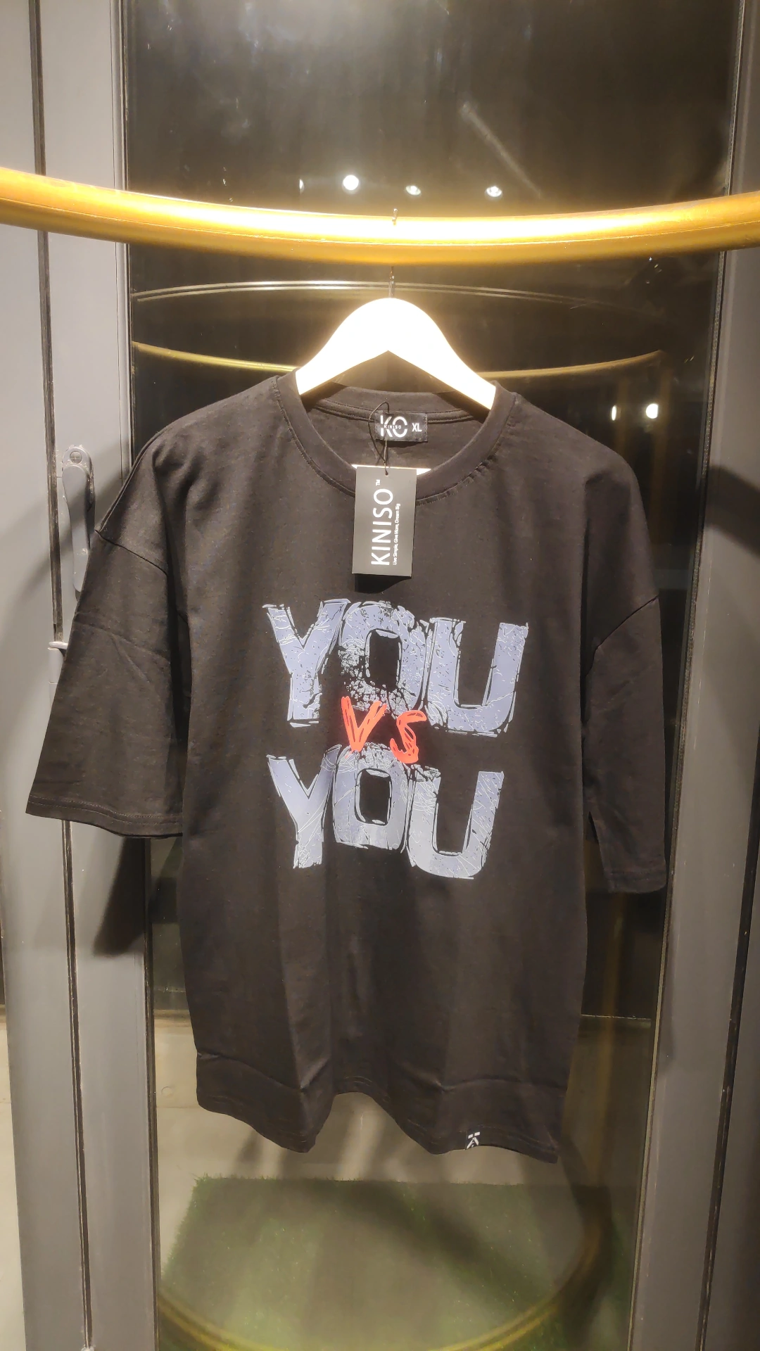 Gym Drop Shoulder T-Shirt for Men With You vs You Design