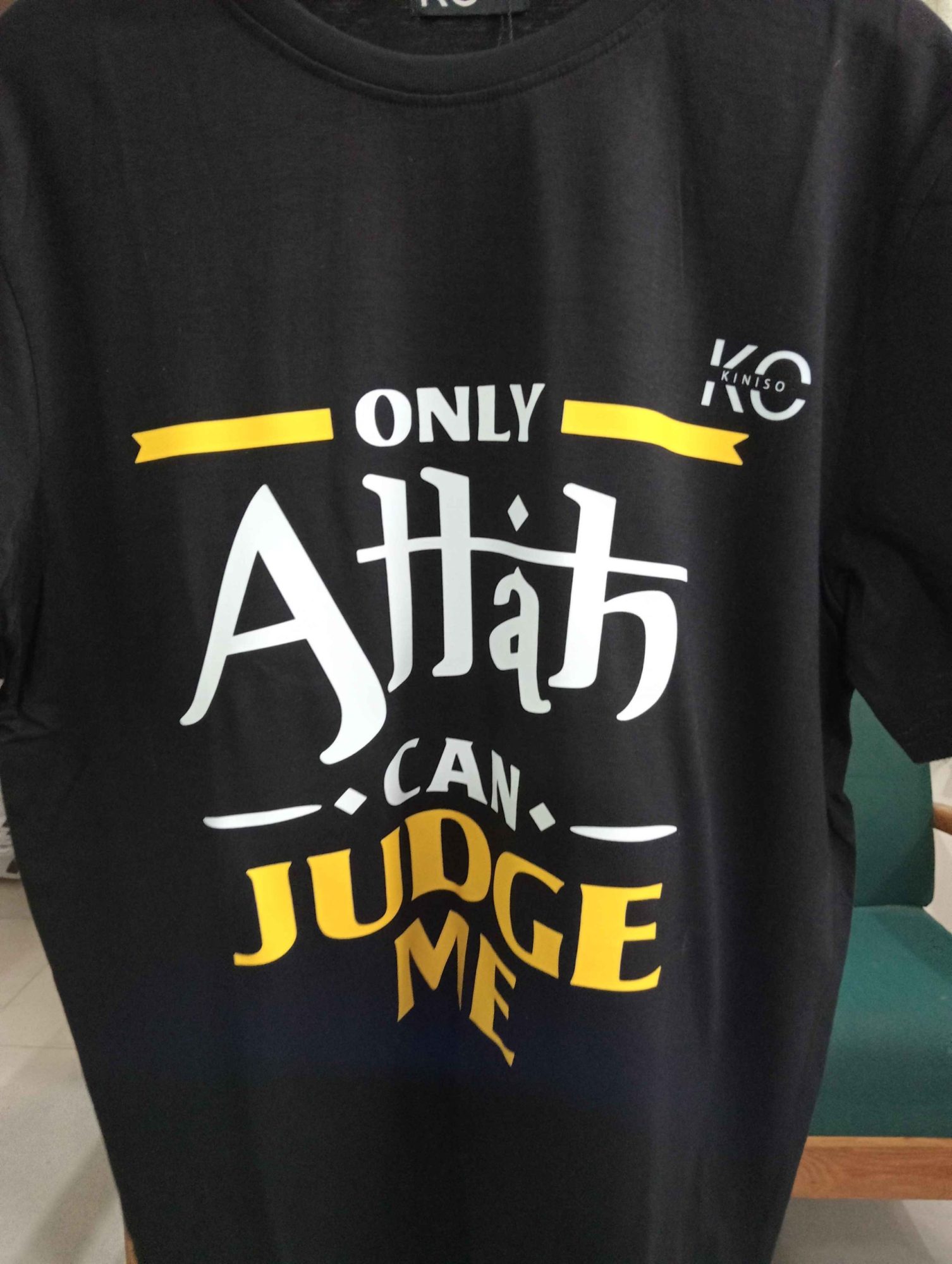 Islamic T-shirt – Only Allah Can Judge Me – Modest Men’s Crew Neck Half Sleeve tshirt in BD