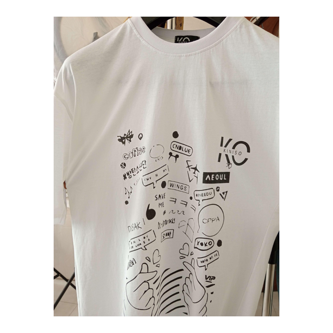 BTS Fan Apparel for ARMY Tshirt – Finger Heart – for Women in Bangladesh