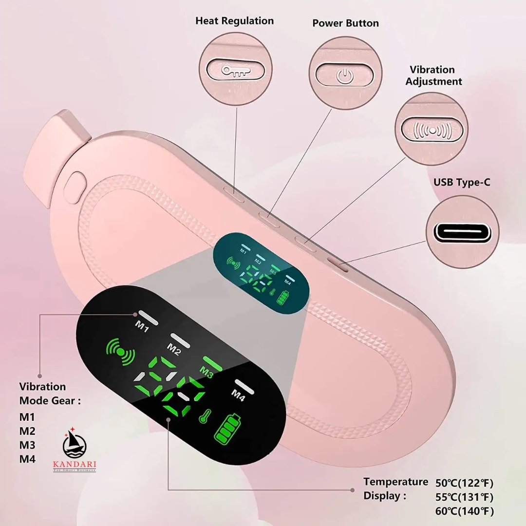Heating pad for Period Cramps & Vibration sliming Massage belt
