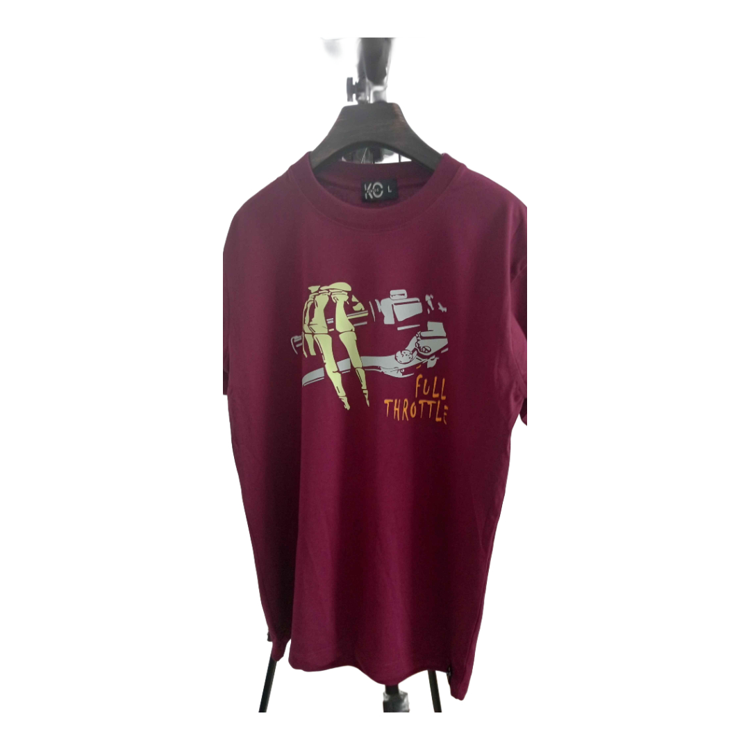 Motorcycle designer printed t-shirts for Full Throttle motorbike fan