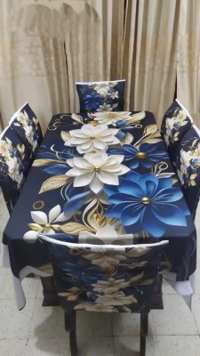 Luxurious& Modern Style 3d printe 6-Pcs Table Cloth Set